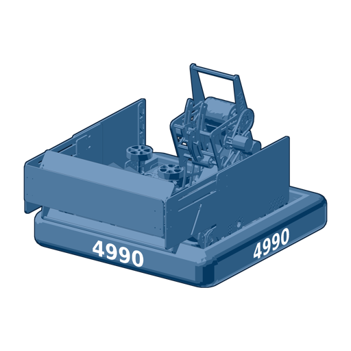 Robot icon, navy